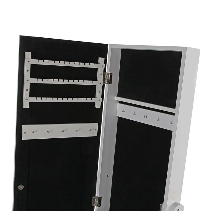 Miroir mural Versa Blanc Miroir Bois MDF 35 x 153 x 35,2 cm Porte-bijoux Miroir mural Versa Blanc Miroir Bois MDF 35 x 153 x 35,2 cm Porte-bijoux