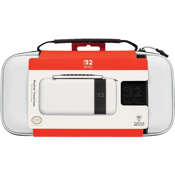 Turtle Beach Etui de voyage PlayTrek pour Nintendo Switch 2 - Blanc brillant Turtle Beach Etui de voyage PlayTrek pour Nintendo Switch 2 - Blanc brillant