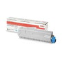 Oki Toner Cyan 47095703 pour C824dn/824n/834dnw/834nw/844dnw