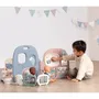 Smoby - Baby Care - Crèche 5 Espaces avec 27 Accessoires pour Poupon jusqu'à 42 cm - Coin Entrée, Parc, Toilettes, Sieste, Repas