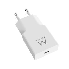 Ewent EW1310 Chargeur USB-C 20W GaN, Charge Rapide avec PD 3.0/QC4+, Compatible iPhone Android, Blanc
