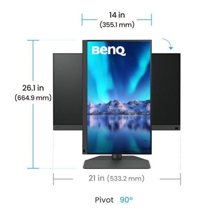 BenQ SW242Q Moniteur 24,1 pouces 2K IPS Noir