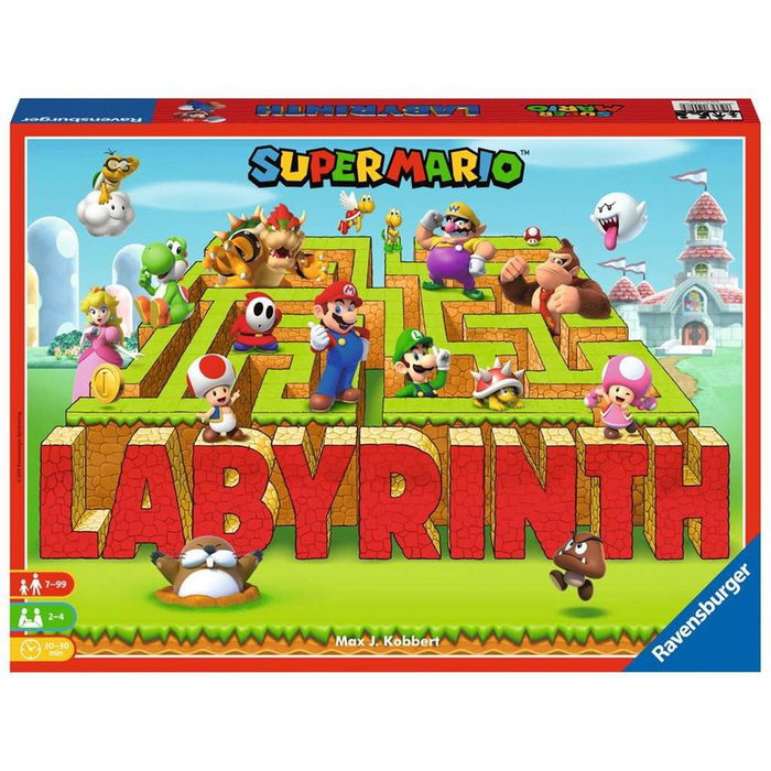 Ravensburger Labyrinth Super Mario - Jeu de société, labyrinthe dynamique, personnages Mario, 2-4 joueurs, dès 7 ans Ravensburger Labyrinth Super Mario - Jeu de société, labyrinthe dynamique, personnages Mario, 2-4 joueurs, dès 7 ans