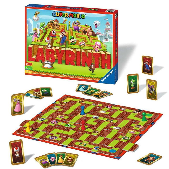 Ravensburger Labyrinth Super Mario - Jeu de société, labyrinthe dynamique, personnages Mario, 2-4 joueurs, dès 7 ans Ravensburger Labyrinth Super Mario - Jeu de société, labyrinthe dynamique, personnages Mario, 2-4 joueurs, dès 7 ans