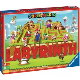 Ravensburger - Labyrinthe SUPER MARIO - Jeu de société familial - Chasse au trésor dans un labyrinthe en mouvement - Stratégie pour enfants dès 7 ans et adultes
