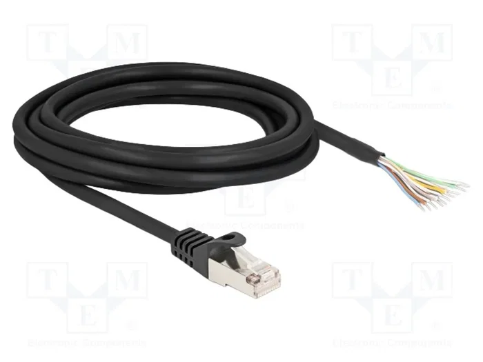 DELOCK Câble Ethernet Patch Cord S/FTP 3m Noir