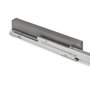 Emuca Rack avec glissières à extension totale et à fermeture douce pour accessoires d'armoire Quartz, 812-838mm, Aluminium et plastique, Titane