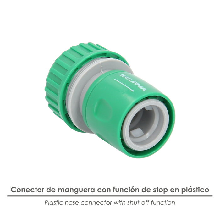 SATURNIA Raccord tuyau plastique 3/4 avec Stop blister SATURNIA Raccord tuyau plastique 3/4 avec Stop blister