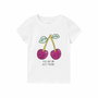 T shirt à manches courtes Enfant Name It Nmfvibeke Capsl Blanc