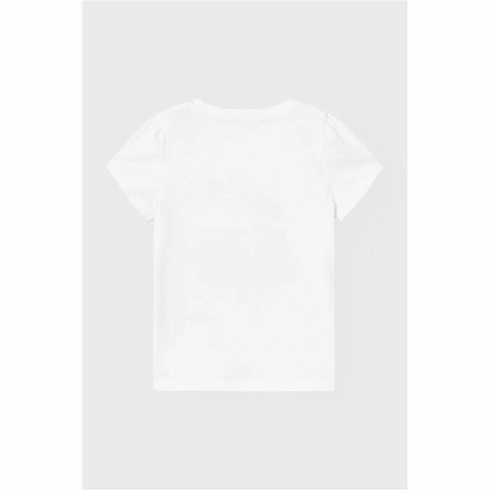 T shirt à manches courtes Enfant Name It Nmfvibeke Capsl Blanc