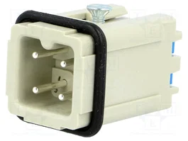 HARTING Insert de contact mâle Han® A 4 broches Quick Lock 10A 250V HDC