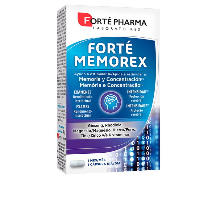 Forté Pharma MEMOREX Multivitamines + Éleuthérocoque, Ginseng, Rhodiola - 28 Comprimés Forté Pharma MEMOREX Multivitamines + Éleuthérocoque, Ginseng, Rhodiola - 28 Comprimés