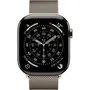 Apple Watch Series 11 GPS + Cellular 46mm, Boîtier en Titane Naturel, Bracelet Milanese Naturel S/M