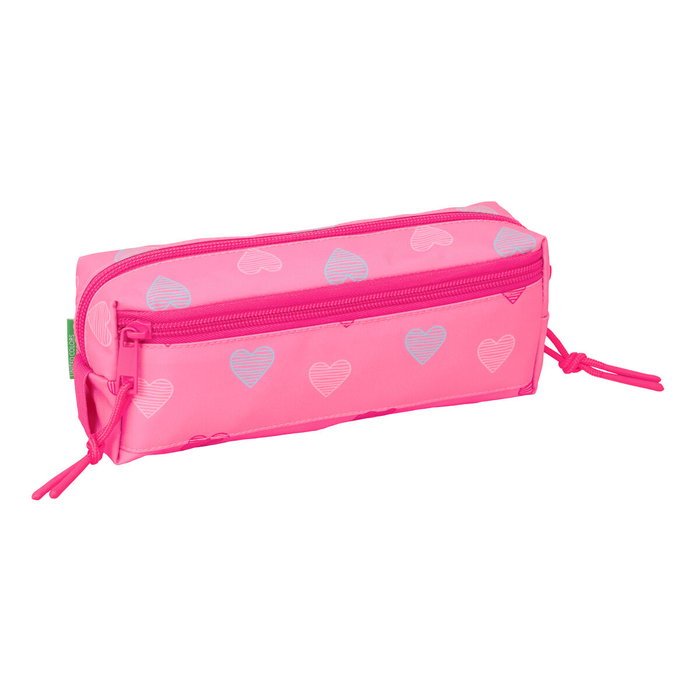 Fourre-tout Benetton Heart Rose 22 x 8,5 x 6 cm Fourre-tout Benetton Heart Rose 22 x 8,5 x 6 cm