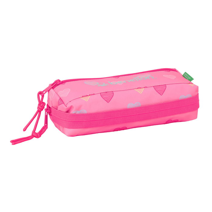 Fourre-tout Benetton Heart Rose 22 x 8,5 x 6 cm Fourre-tout Benetton Heart Rose 22 x 8,5 x 6 cm