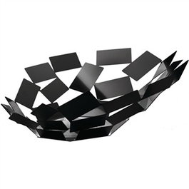 Alessi MT03 B Stanza dello Scirocco Centre de table design moderne et élégant en acier noir