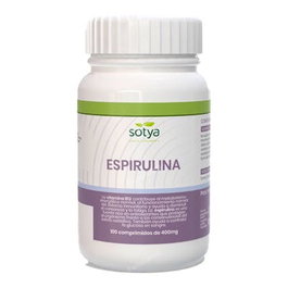 SOTYA Spiruline 100 comprimés Complément alimentaire riche en protéines et vitamines B12
