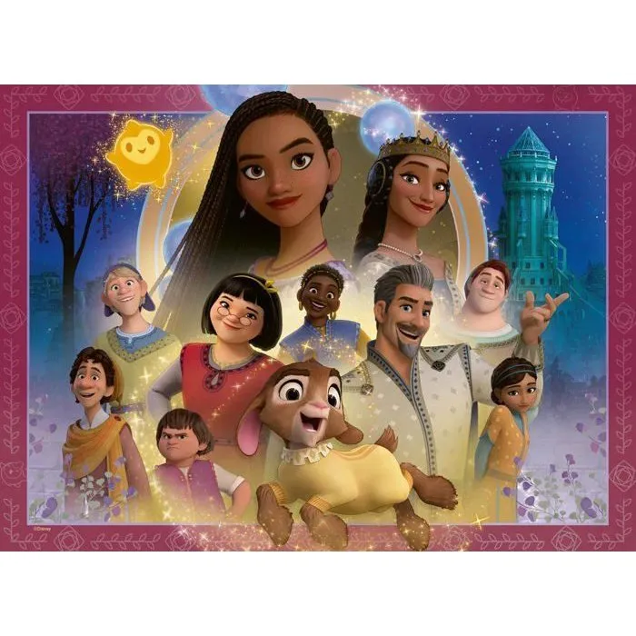 Ravensburger - Puzzle 100 pièces XXL Le Royaume des Souhaits - Disney Wish - Dès 6 ans - Réf. 12001048 Ravensburger - Puzzle 100 pièces XXL Le Royaume des Souhaits - Disney Wish - Dès 6 ans - Réf. 12001048