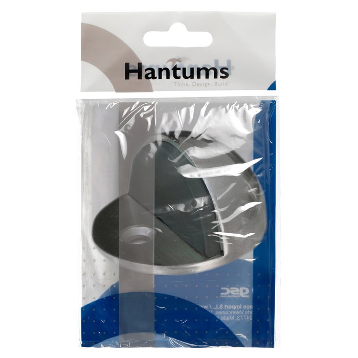 Hantums Butoir de porte semi-sphérique nickel satin Ø45x25mm