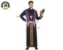 Déguisement Évêque / Prêtre pour Homme Adulte - Sotana avec Croix et Ceinture - Taille XL - Multicolore - Polyester - Thème Religion