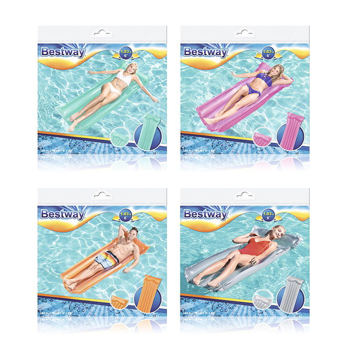 Bestway Matelas Gonflable Deluxe Couleur Assortie 183x76 cm Plage et Piscine 44013 Bestway Matelas Gonflable Deluxe Couleur Assortie 183x76 cm Plage et Piscine 44013