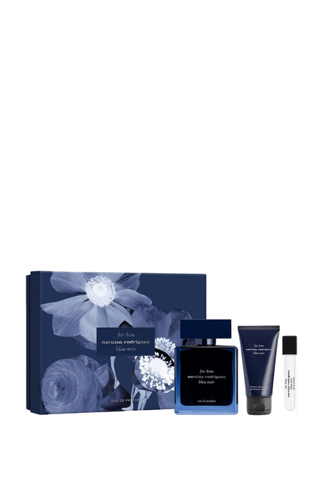Narciso Rodriguez For Him Bleu Noir Coffret Eau de Parfum 100 ml, Gel Douche 50 ml et Eau de Parfum 10 ml