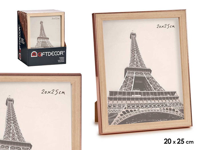 GIFTDECOR Porte-photo Cobre-Madera 20x25cm GIFTDECOR Porte-photo Cobre-Madera 20x25cm