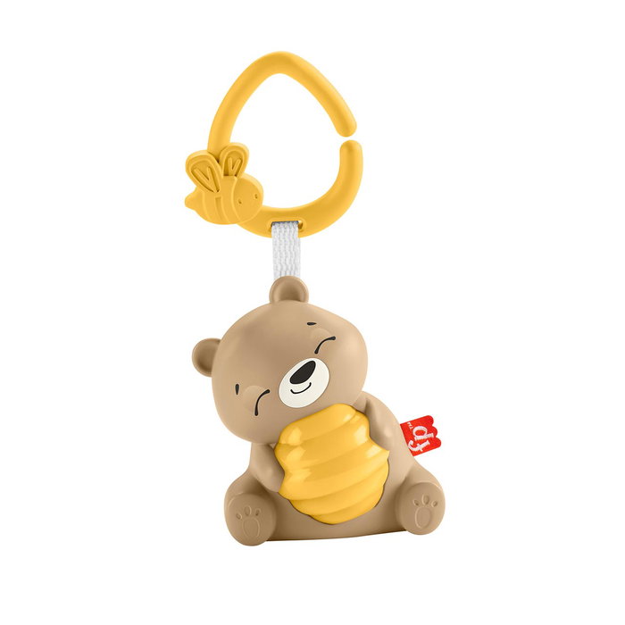 Fisher-Price - Sensimals Projection Lampe Nuit Portable Son Bébé Relaxant Ours Sons Nature Musique - USB-C - Hrb18