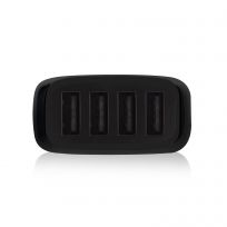 Ewent EW1354 Chargeur USB Voiture 4 Ports 9.6A pour Smartphones Tablettes