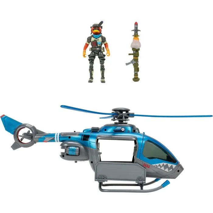 Fortnite Véhicule The Choppa - 50 cm avec figurine Triggerfish et lumières LED