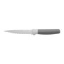 Berghoff Couteau de cuisine avec lame scie gris 11,5 cm, revêtement antiadhésif et manche ergonomique avec gaine de protection