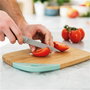Berghoff Couteau de cuisine avec lame scie gris 11,5 cm, revêtement antiadhésif et manche ergonomique avec gaine de protection