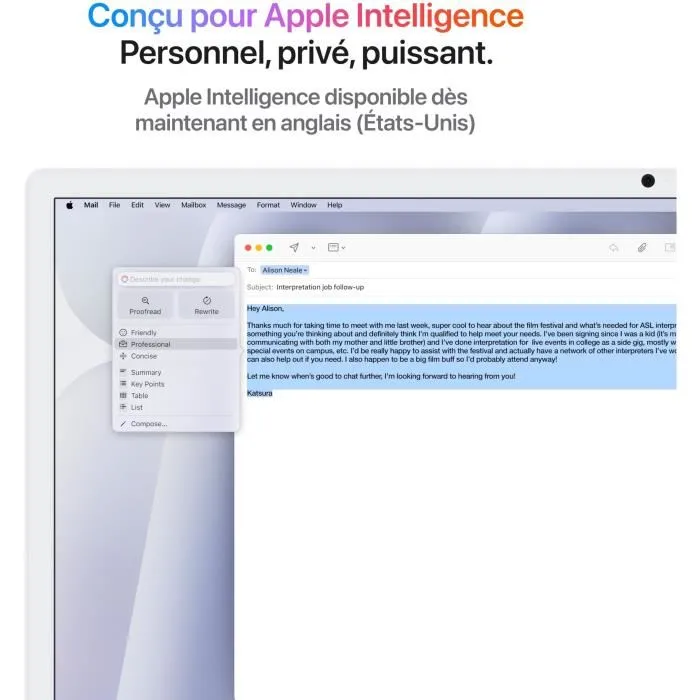 Apple iMac 24" (2024) Écran Retina 4,5K, Puce M4 (CPU 10 cœurs, GPU 10 cœurs), 24 Go RAM, 512 Go SSD, Vert