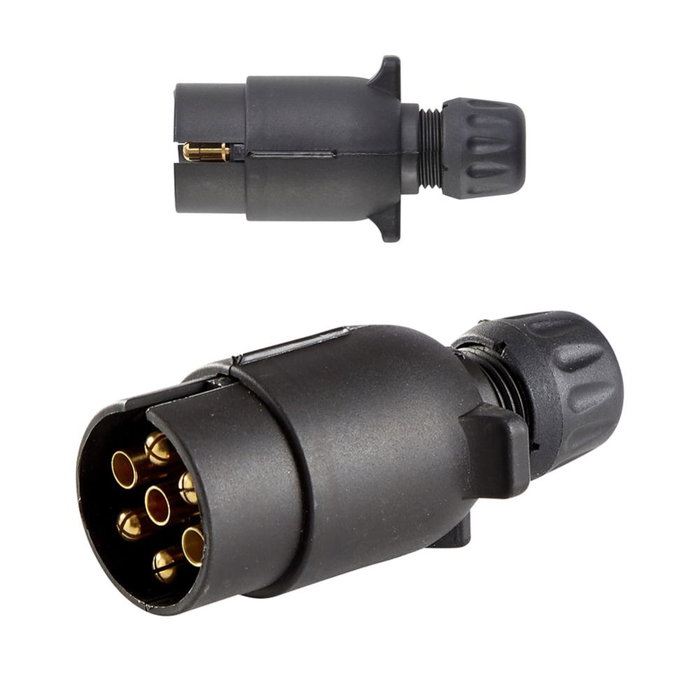 Prise de remorque Rawlink polypropylène 7 broches 12 V Prise Mâle Prise de remorque Rawlink polypropylène 7 broches 12 V Prise Mâle