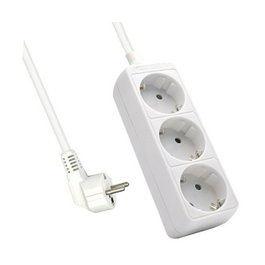 Ewent Multiprise 3 prises Schuko inclinées 45° Noir