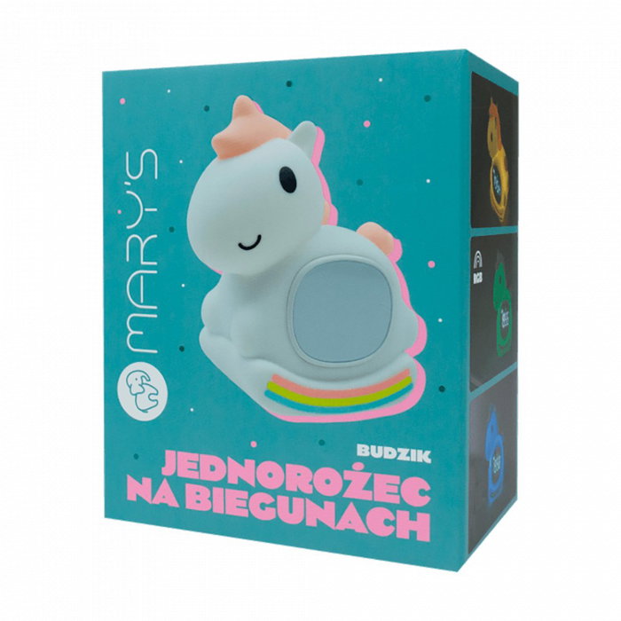 Mary´S Lámpara nocturna LED RGB rechargeable modèle licorne berceuse avec réveil et bruit blanc