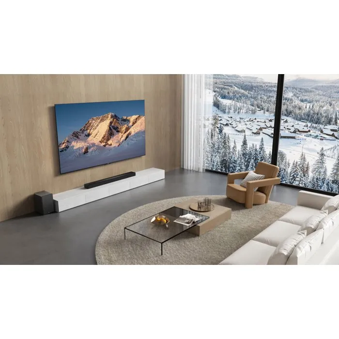 TCL Q65H Barre de son 5.1 avec Dolby Atmos, DTS:X et caisson de basses sans fil - Dark titanium