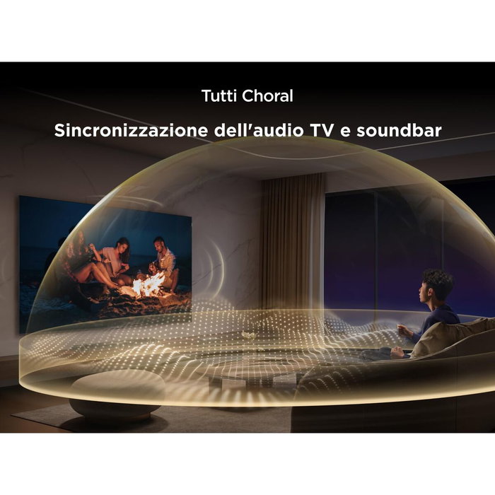 TCL Q65H Barre de son 5.1 avec Dolby Atmos, DTS:X et caisson de basses sans fil