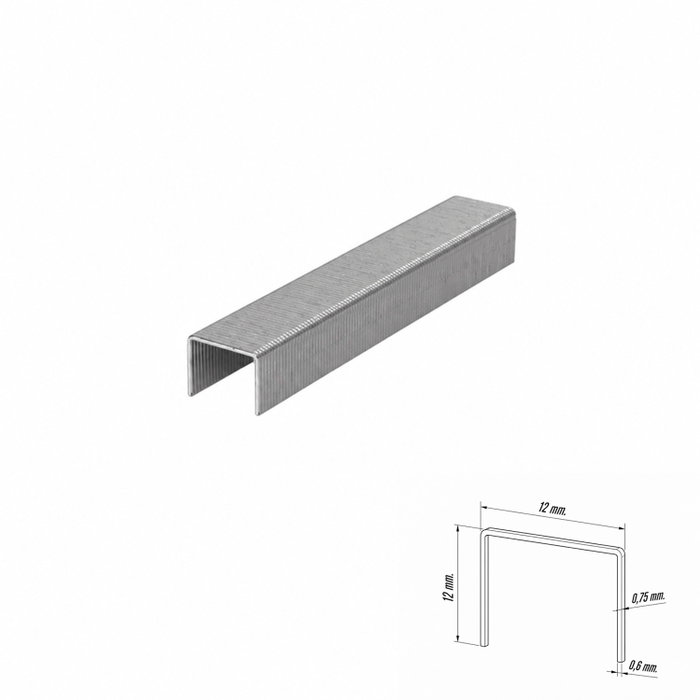 WOLFPACK LINEA PROFESIONAL Agrafes Nº 3, 12 mm (1 000 unités) WOLFPACK LINEA PROFESIONAL Agrafes Nº 3, 12 mm (1 000 unités)