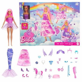 Barbie Calendrier de l'Avent avec poupée mode et 24 surprises
