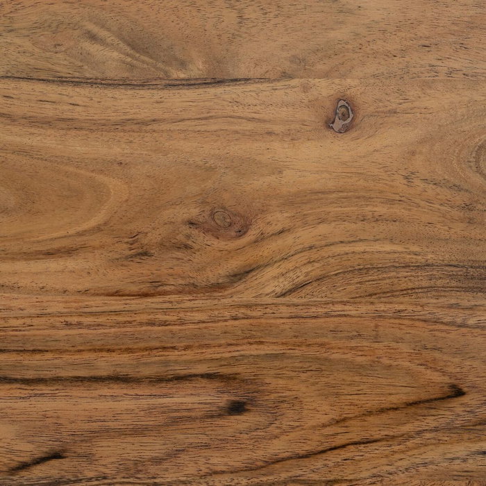 BigBuy Home Jeu de 3 tables Noir Naturel