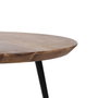 BigBuy Home Jeu de 3 tables Noir Naturel