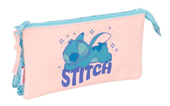 Safta Portatodo triple stitch "Ohana" - Porte-tout 22 x 12 x 3 cm, âge minimum recommandé 3 ans Safta Portatodo triple stitch "Ohana" - Porte-tout 22 x 12 x 3 cm, âge minimum recommandé 3 ans