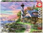 Educa - Puzzle 1000 pièces - Phare de Rock Bay - À partir de 6 ans - Langues : Espagnol, Anglais