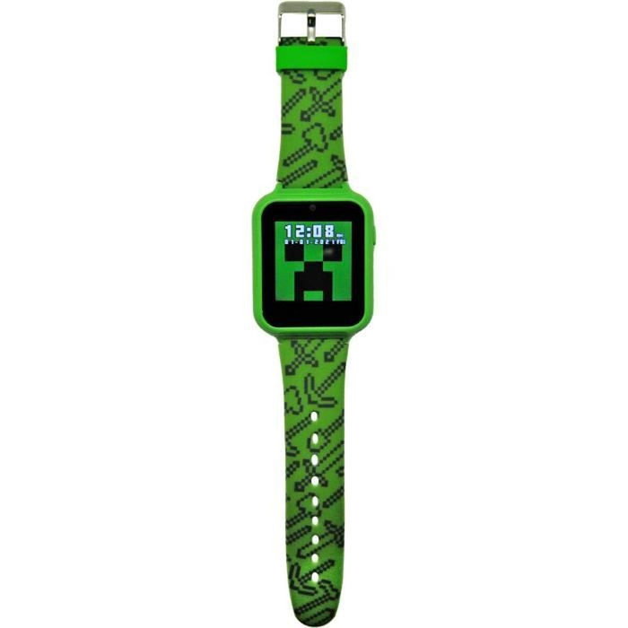 Kids Licensing Montre intelligente Minecraft verte avec caméra selfie et jeux