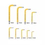 Workpro Jeu de 9 clés Torx de sécurité, acier chromé-vanadium, jaune, T10 à T50