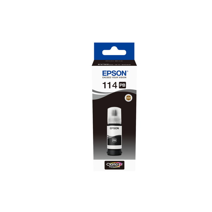 Epson EcoTank 114 Bouteille d'encre Noir Photo (70 ml) C13T07B140