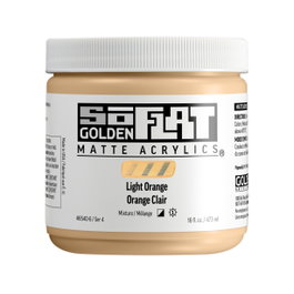Golden SoFlat Peinture acrylique Orange Clair 473 ml
