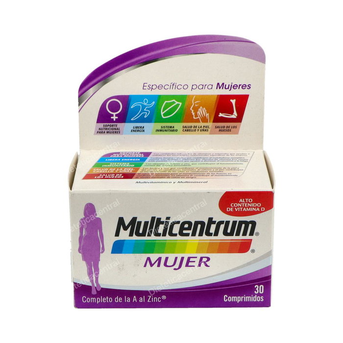 Multicentrum Mujer Complément Alimentaire Femme 30 Comprimés Vitamines et Minéraux Multicentrum Mujer Complément Alimentaire Femme 30 Comprimés Vitamines et Minéraux
