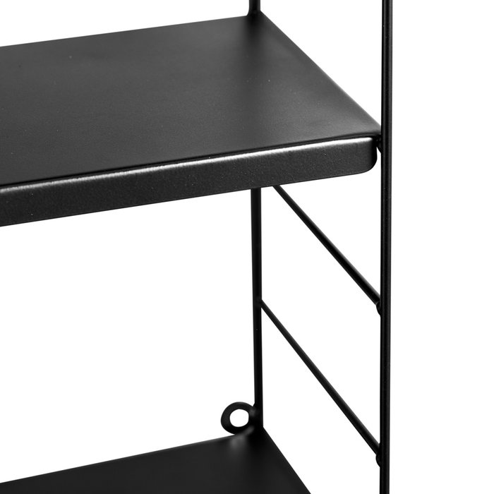 Day Étagère à 3 niveaux en métal noir 58x16x58 cm Day Étagère à 3 niveaux en métal noir 58x16x58 cm